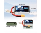 11.1V - 11.1V 120C 1300mAh soft pack with XT60