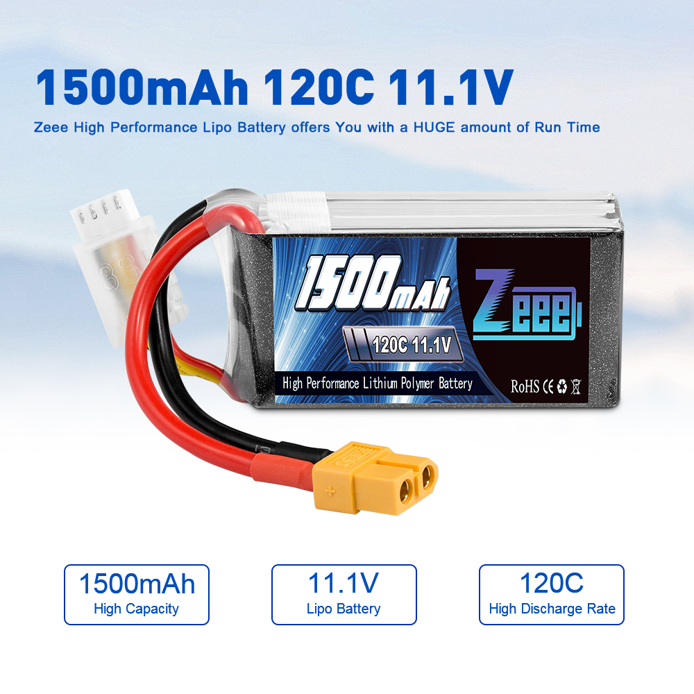 11.1V 120C 1500mAh soft pack with XT60-Dongguan Henghui Electronic ...