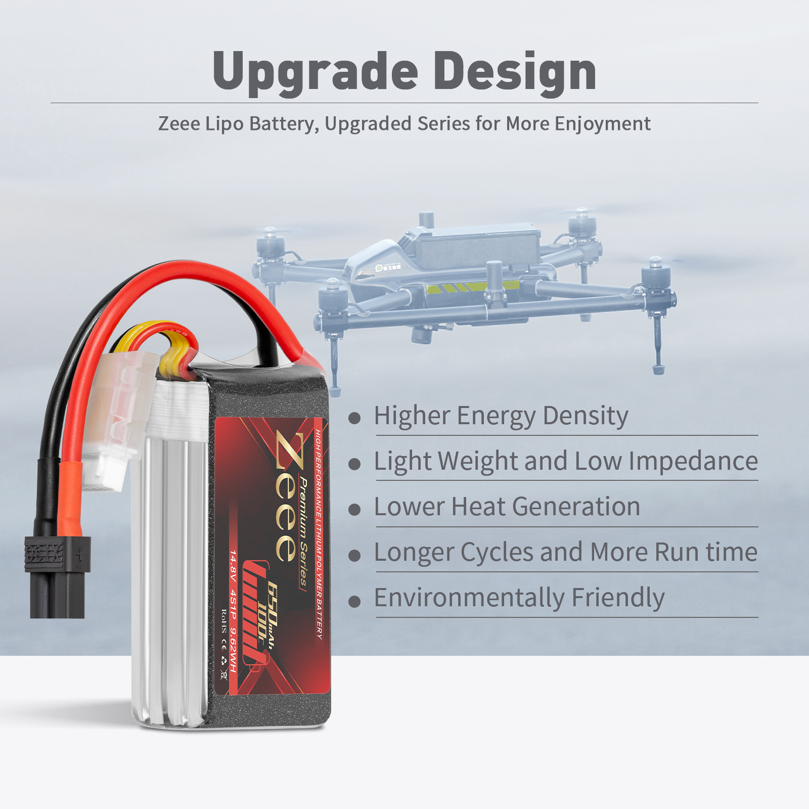 650mah 100C 14.8V soft pack with XT30