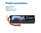 11.1V - 11.1V 100C 9000mAh soft pack