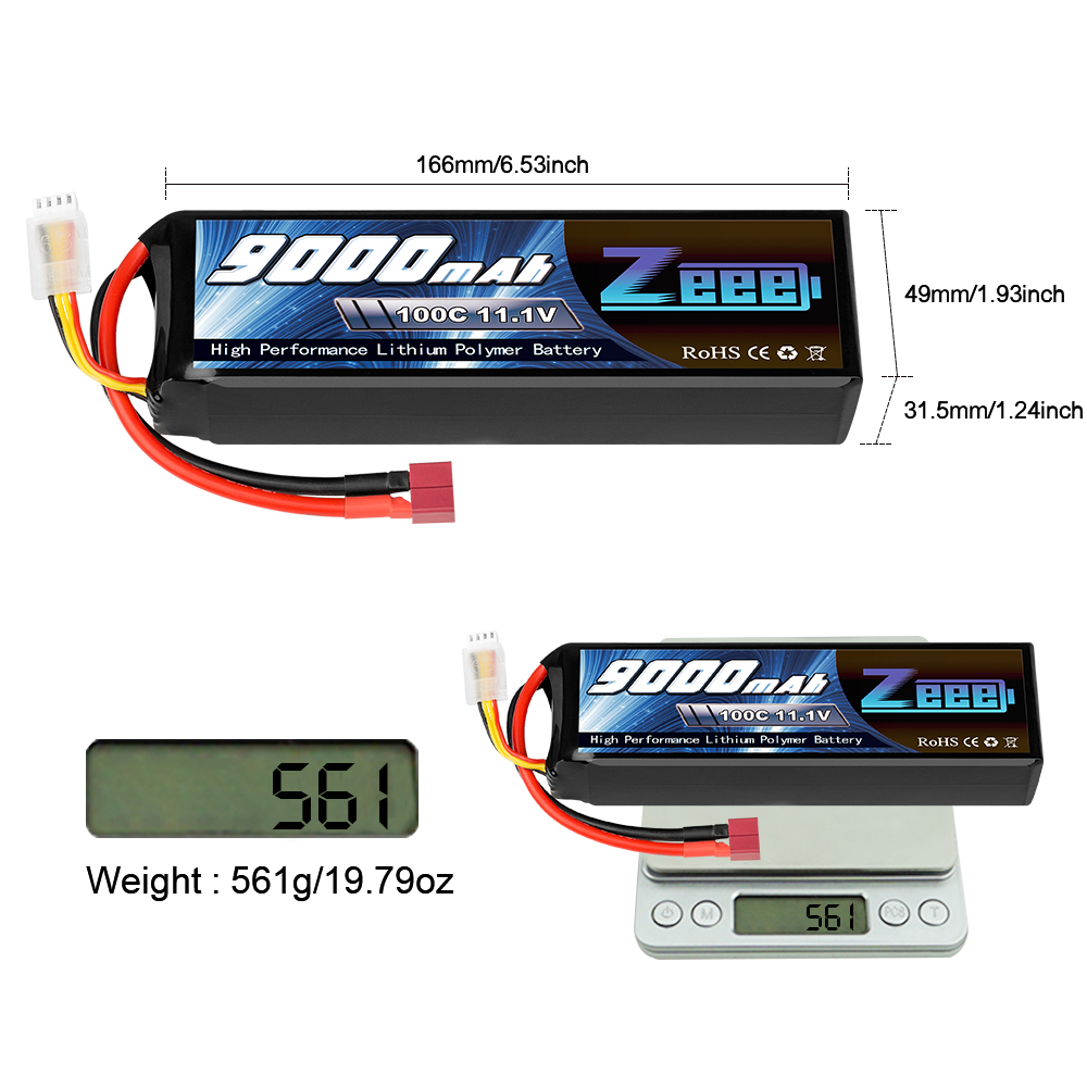 11.1V 100C 9000mAh soft pack