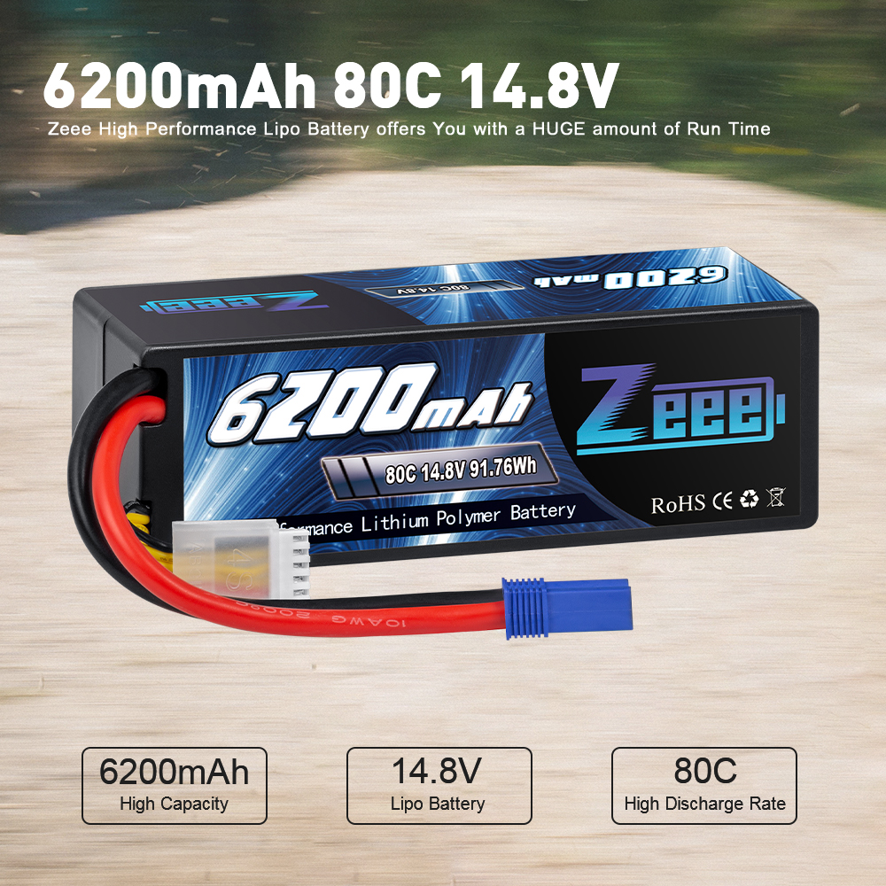 14.8V 80C 6200mAh EC5 Deans