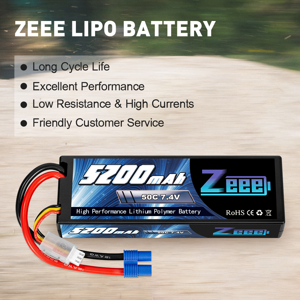 7.4V 50C 5200mah EC3 Deans