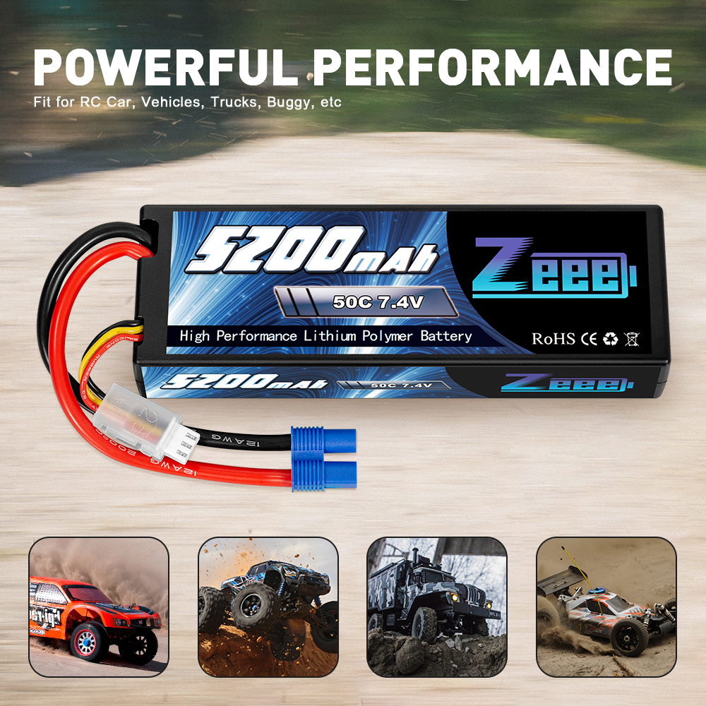 7.4V 50C 5200mah EC3 Deans