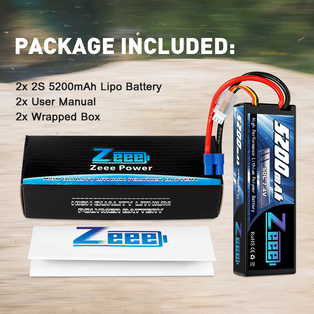 7.4V 50C 5200mah EC3 Deans