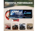 7.4V - 7.4V 60C 6200mah Deans