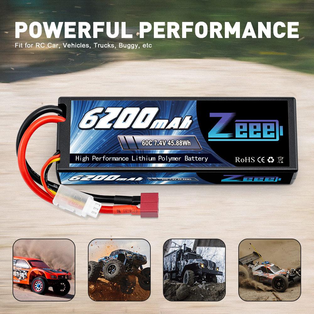 7.4V 60C 6200mah Deans