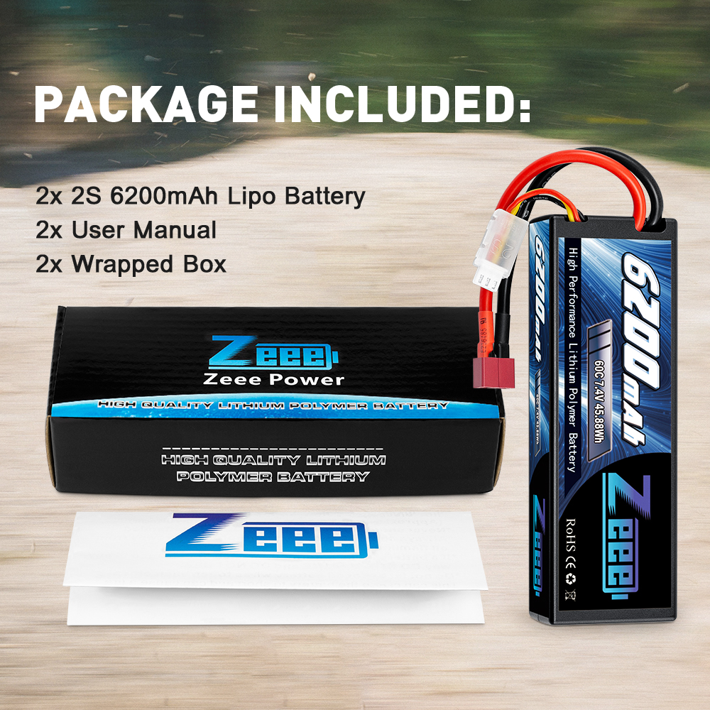 7.4V 60C 6200mah Deans