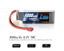 11.1V - 11.1V 50C 3000mAh soft pack