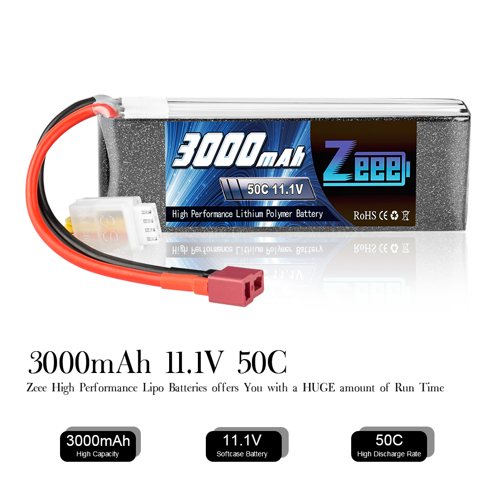 11.1V 50C 3000mAh soft pack
