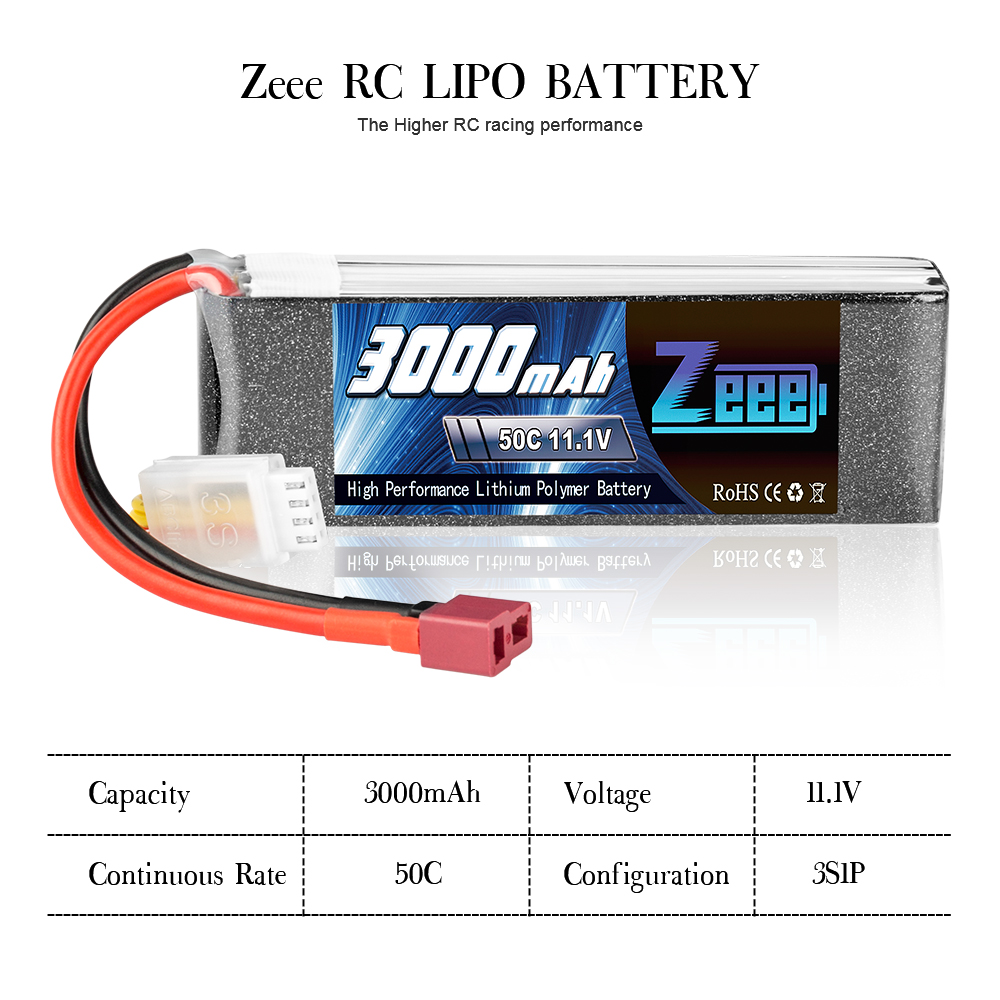 11.1V 50C 3000mAh soft pack