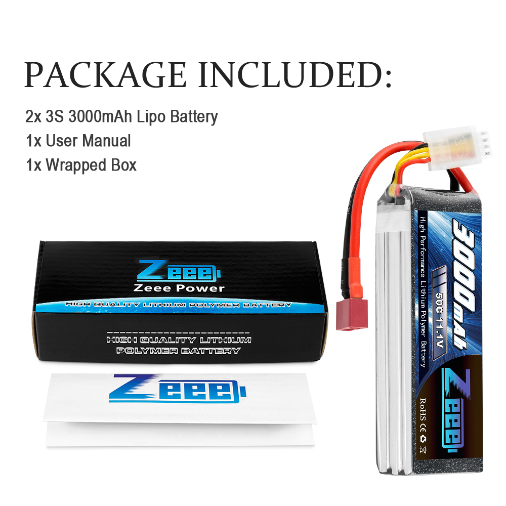 11.1V 50C 3000mAh soft pack