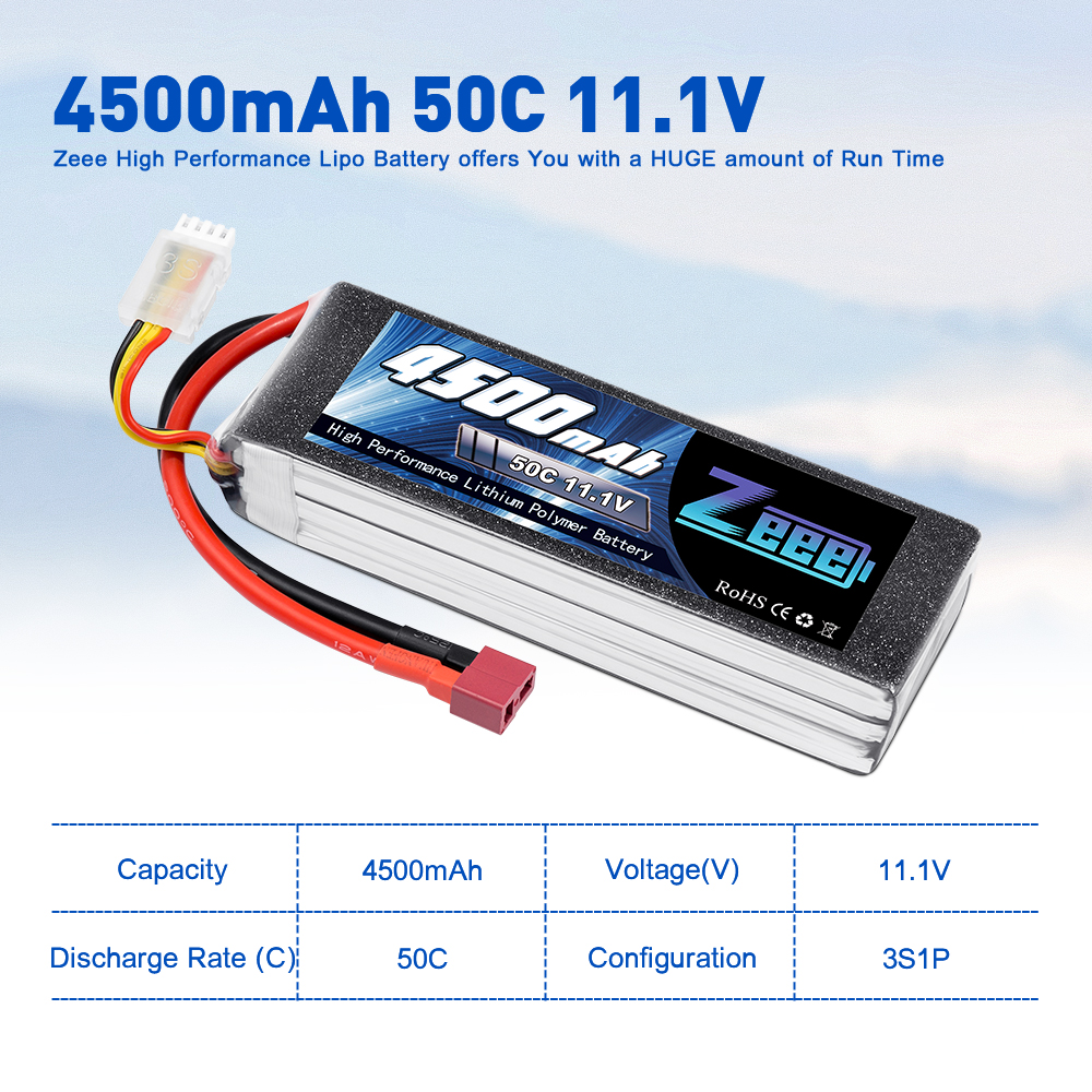 11.1V 50C 4500mAh soft pack