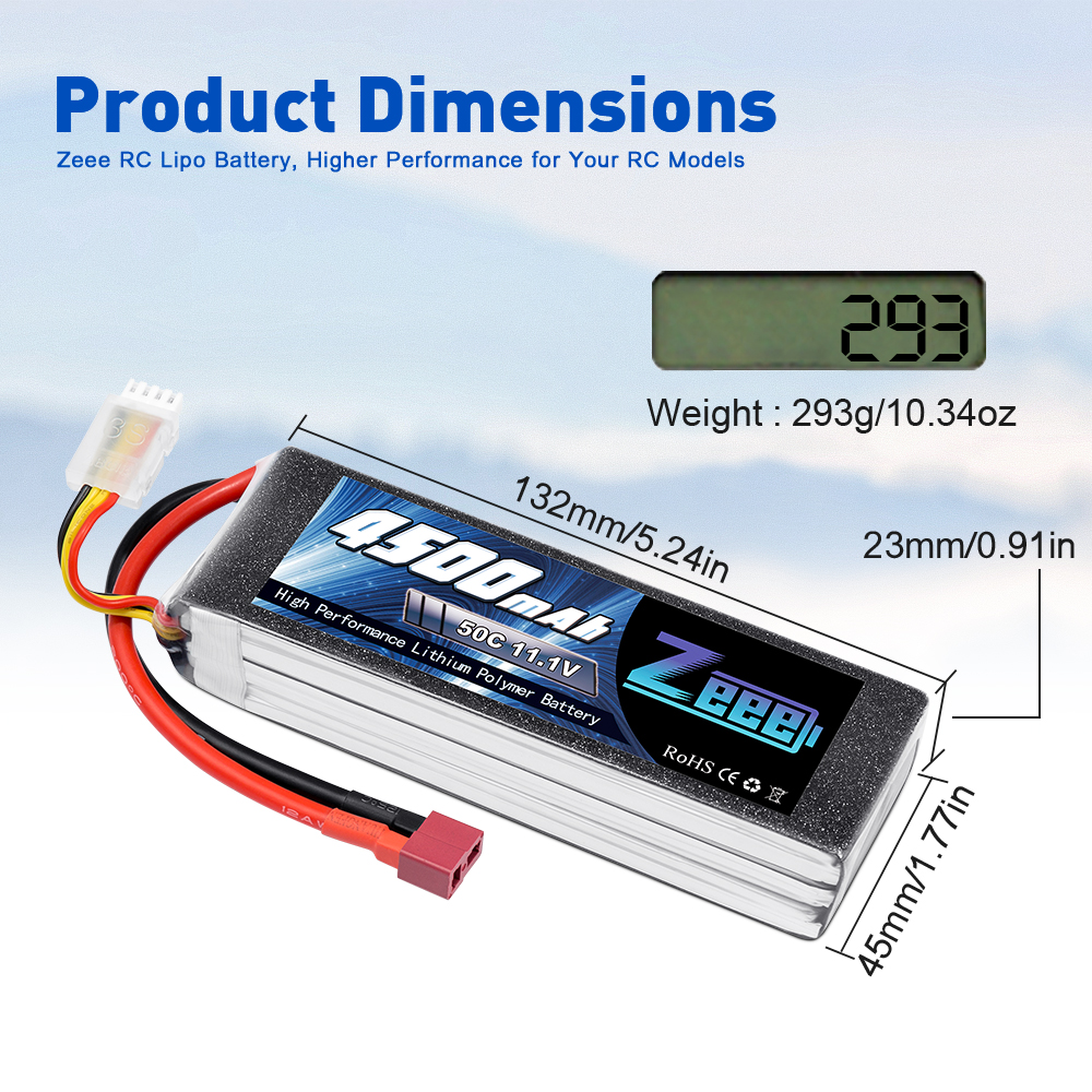 11.1V 50C 4500mAh soft pack