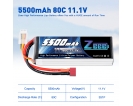 11.1V - 11.1V 80C 5500mAh soft pack