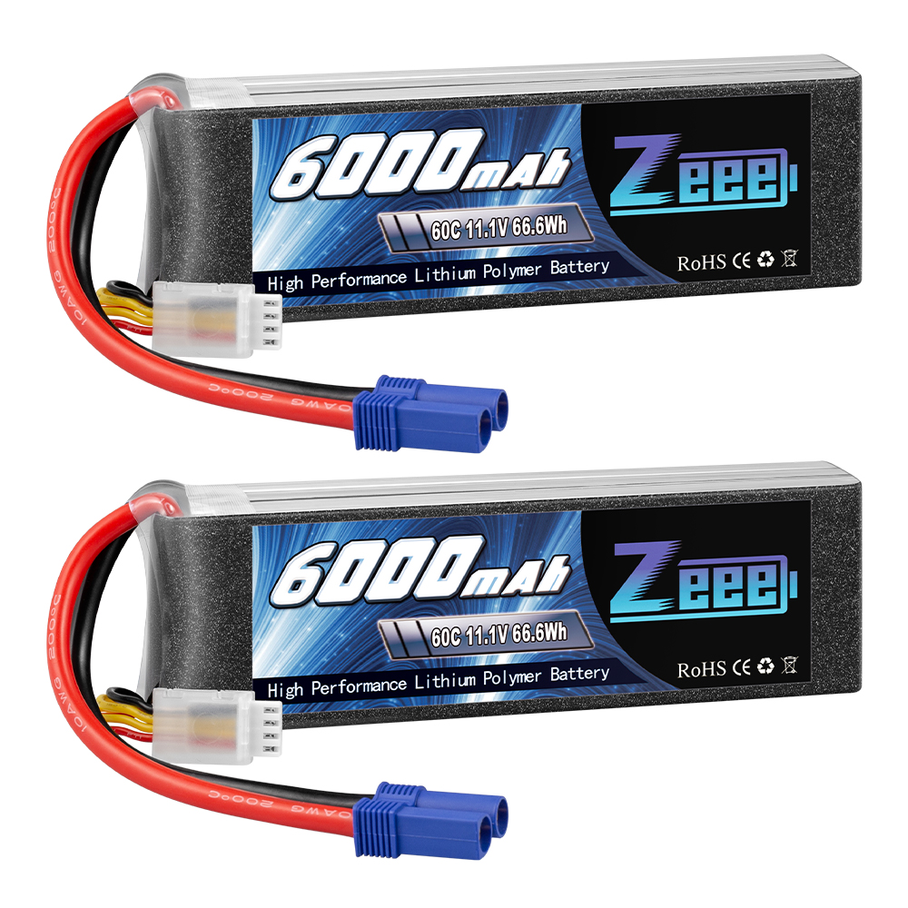 11.1V 60C 6000mAh soft pack with EC5