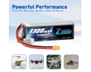 14.8V - 14.8V 50C 3300mAh soft pack with XT60