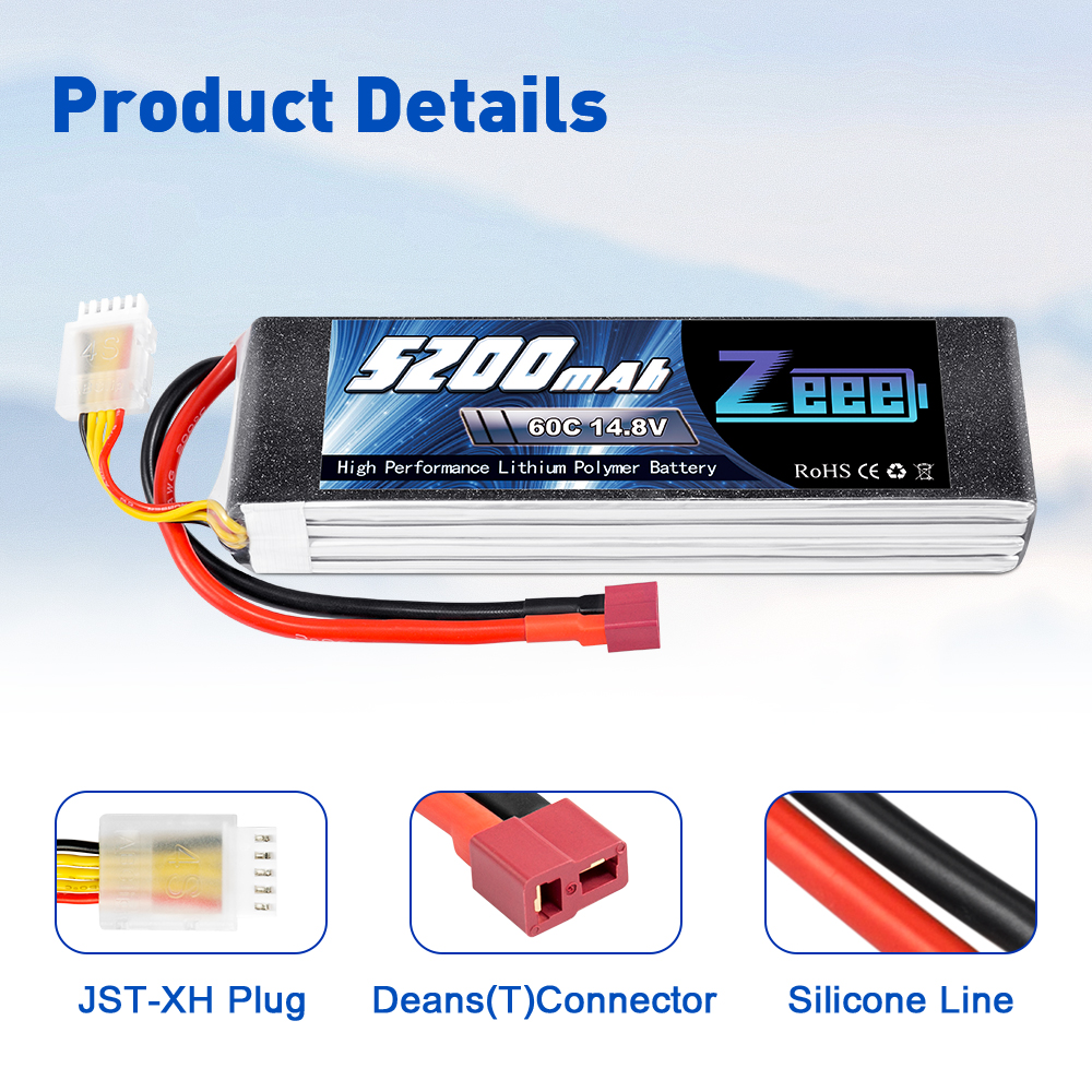 14.8V 60C 5200mAh soft pack