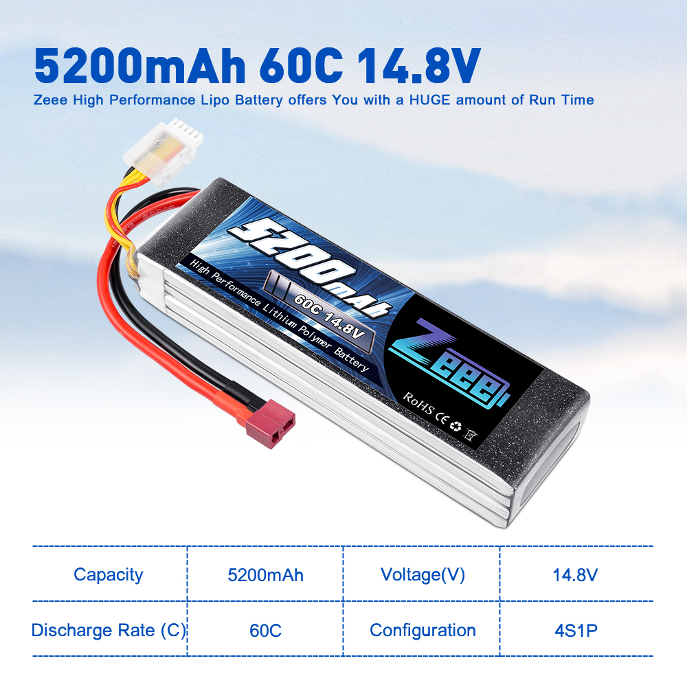 14.8V 60C 5200mAh soft pack