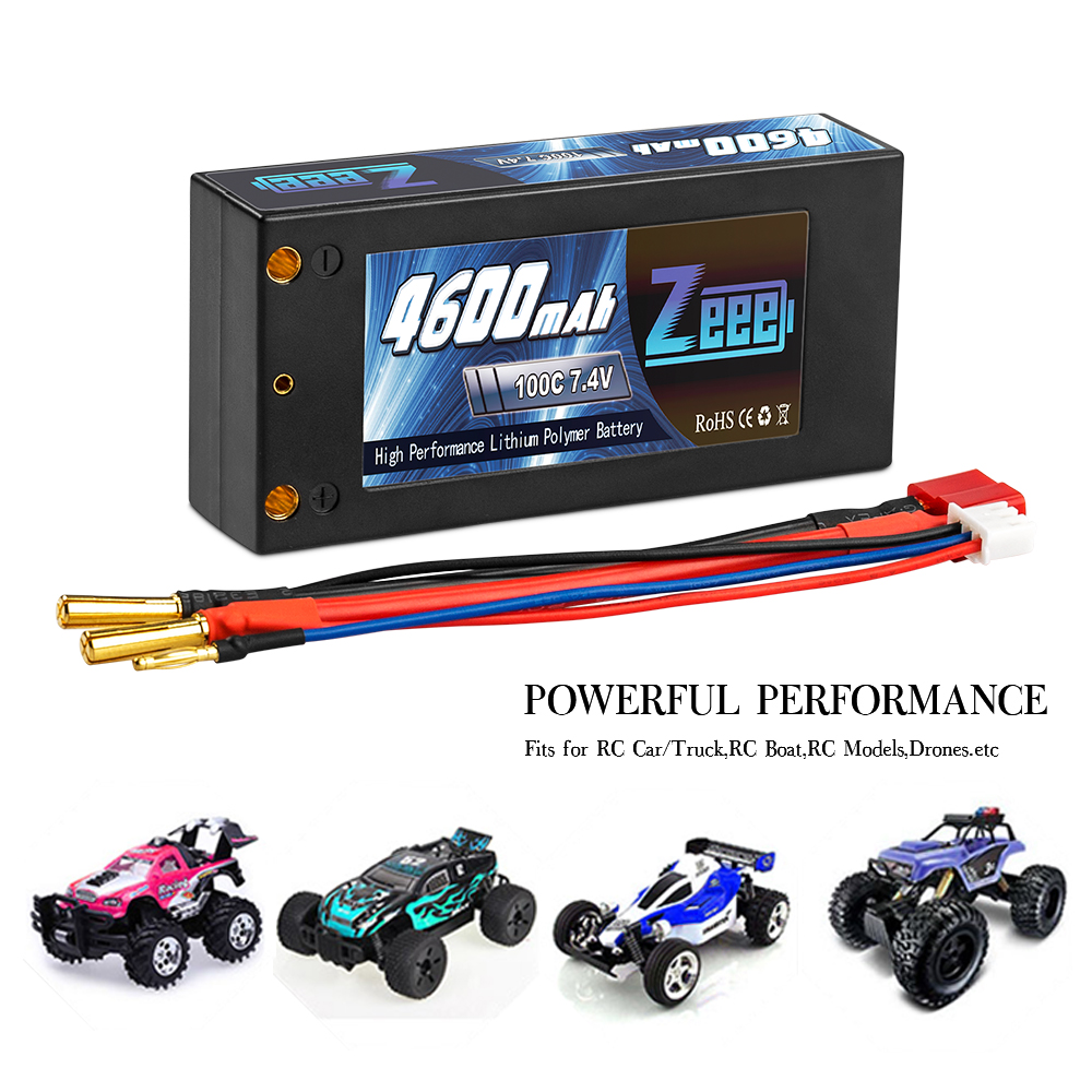 7.4v 100c 4600mah shorty pack