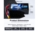 UAV/Agricultural Drone Battery - Zeee 6S 16000mAh 25C 22.2V Agricultural UAV Lipo Battery for drone