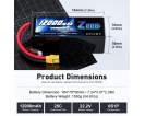 Zeee 6S 22.2V 12000mAh 25C Lipo Battery with Soft Case Drone UAV Battery Professional High Capacity Battery for RC Model