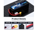 Zeee 6s 6000mAh 75C 22.2V Soft case Lipo Battery with XT60 Plug for FPV/UAV/drone