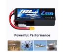 Zeee HV 4S 15.2V 7500mah Battery with XT60 Soft Case for UAV Drone Lithium Battery Pack