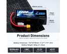 Zeee HV Lipo Battery 4S 15.2V 9000mah 100C Drone Battery Soft Case with XT60 Connector UAV Drone Pack